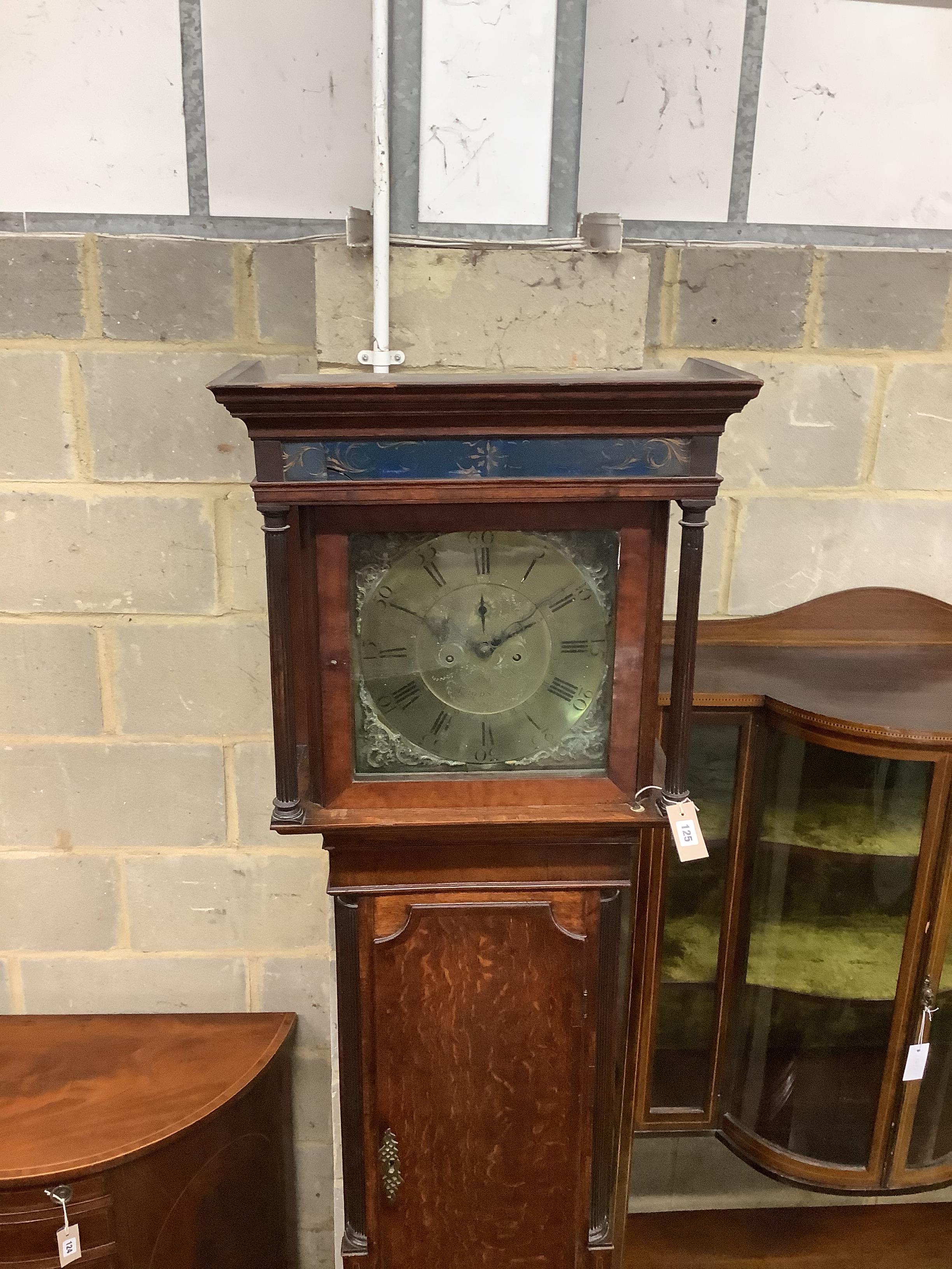 A George III oak eight-day longcase clock, W. Jackson, Frodsham